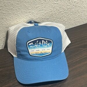 Salt Life Blue and White Trucker Hat